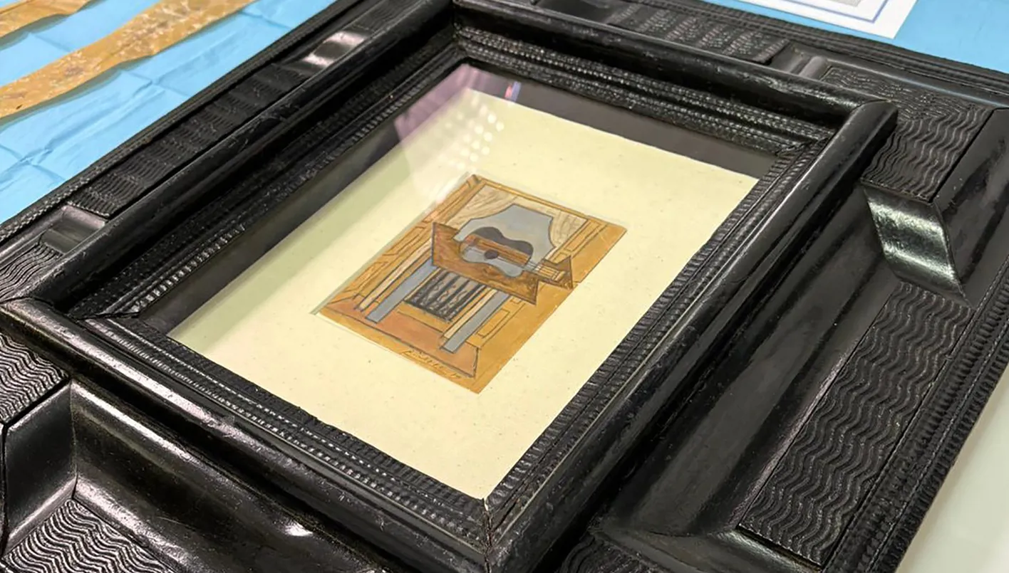 استعادة لوحة لبيكاسو