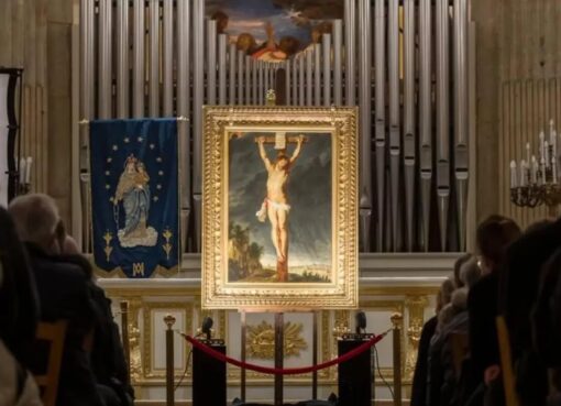 لوحة المسيح على الصليب روبنس