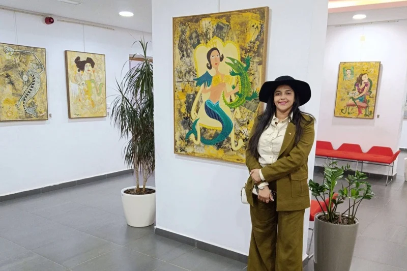 الفنانة التشكيلية هدى بنجلون