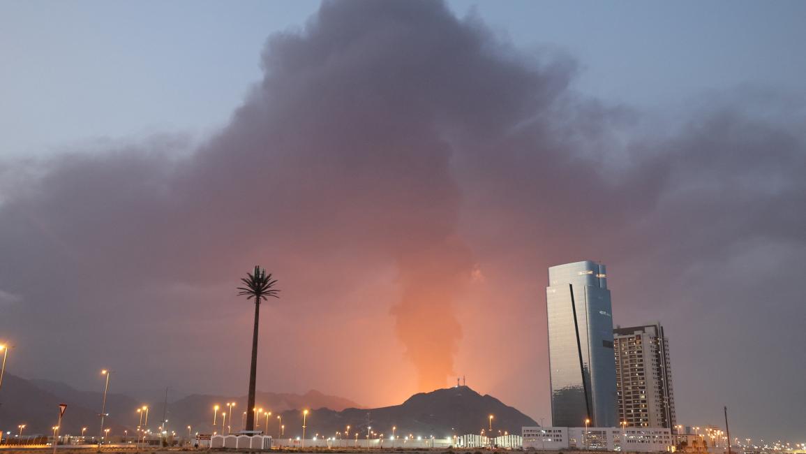 انفجار في المنطقة الصناعية في الفجيرة، في 3 مارس